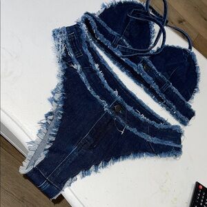 superdown Denim Blue Bikini